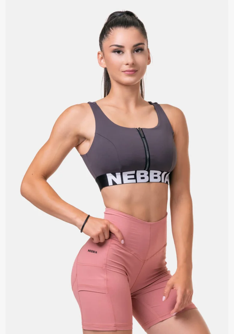 NEBBIA • Smart Zip reggiseno sportivo • NEBBIAshop.it