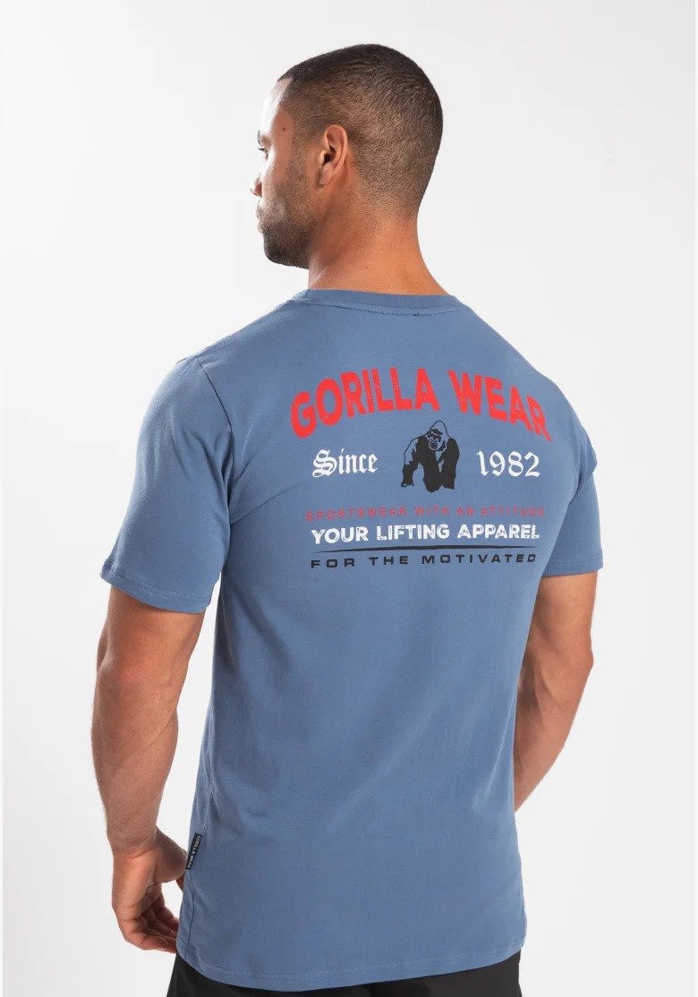 Gorilla Wear T-shirt da uomo Warren - blu