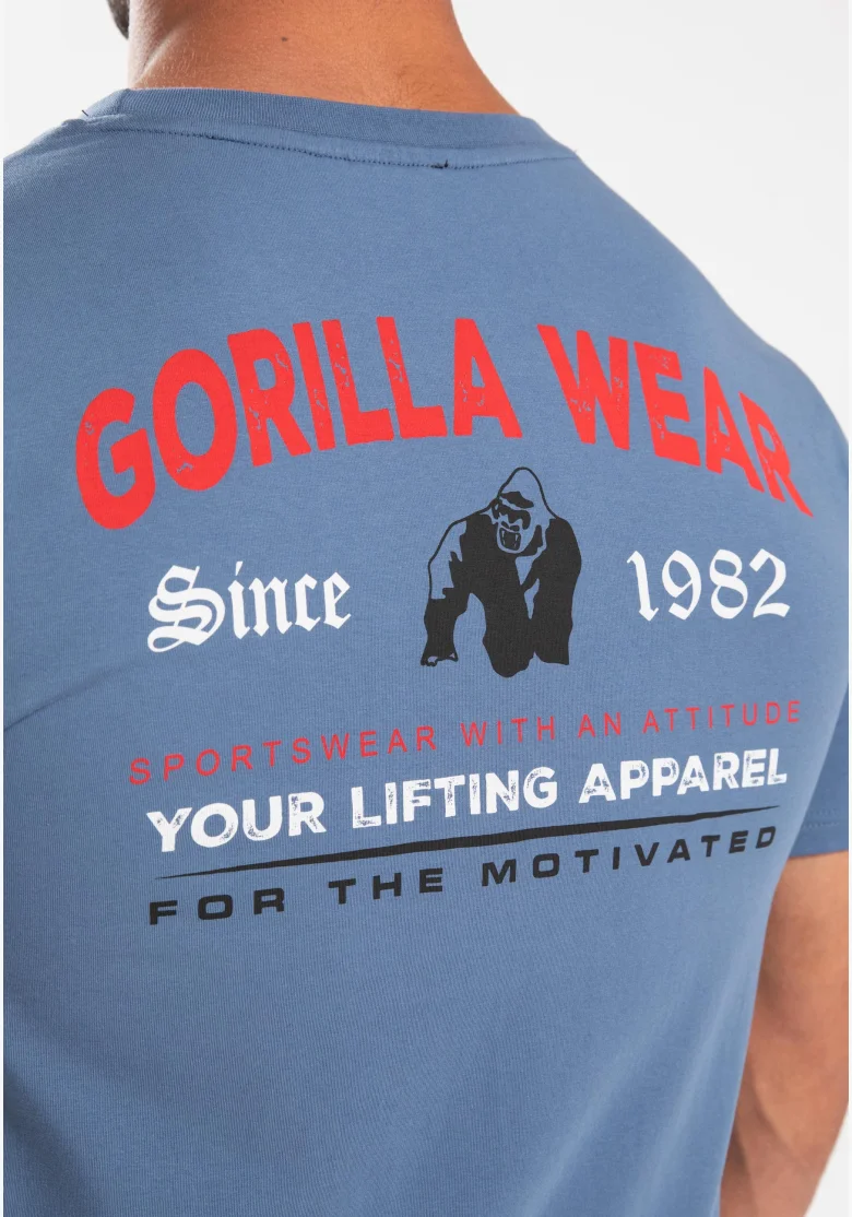 Gorilla Wear T-shirt da uomo Warren - blu