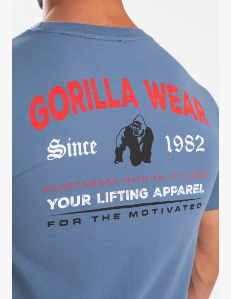 Gorilla Wear T-shirt da uomo Warren - blu