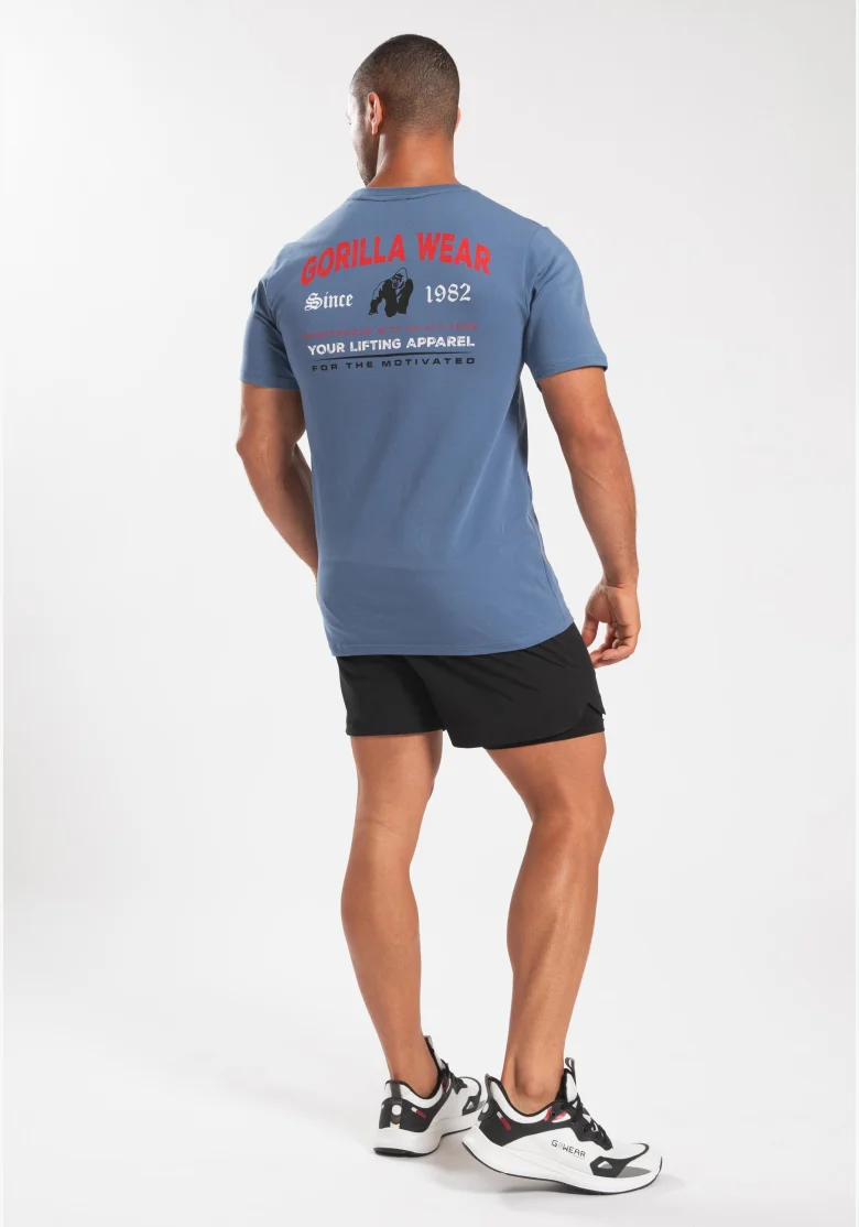 Gorilla Wear T-shirt da uomo Warren - blu