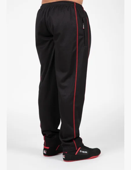 Gorilla Wear pantaloni da ginnastica da uomo Wallace Mesh - nero / rosso