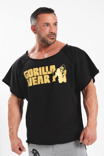 Gorilla wear Top da allenamento classico da uomo - nero/oro