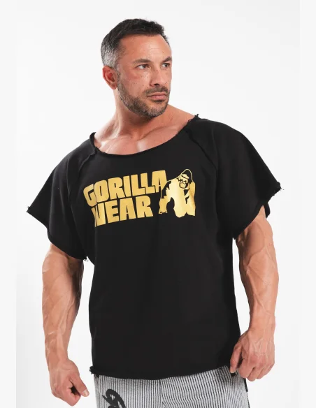 Gorilla wear Top da allenamento classico da uomo - nero/oro