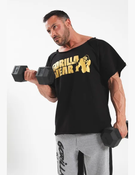 Gorilla wear Top da allenamento classico da uomo - nero/oro