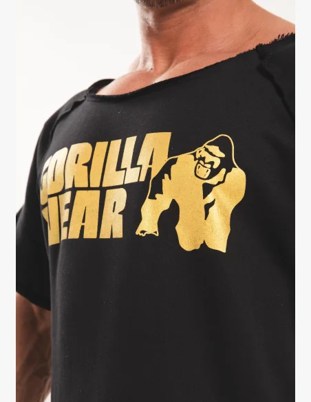 Gorilla wear Top da allenamento classico da uomo - nero/oro