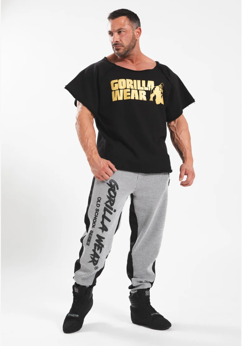Gorilla wear Top da allenamento classico da uomo - nero/oro