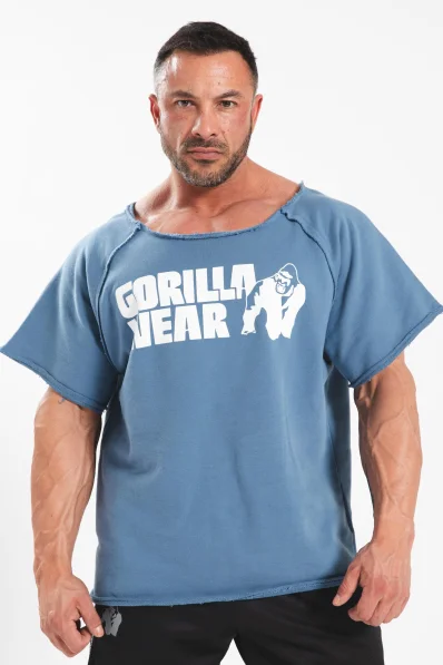 Gorilla wear Top da allenamento classico da uomo - blu