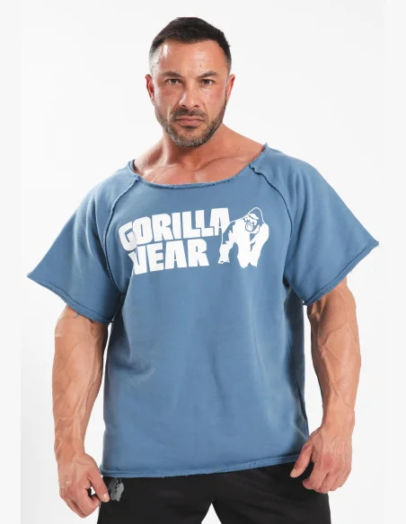 Gorilla wear Top da allenamento classico da uomo - blu