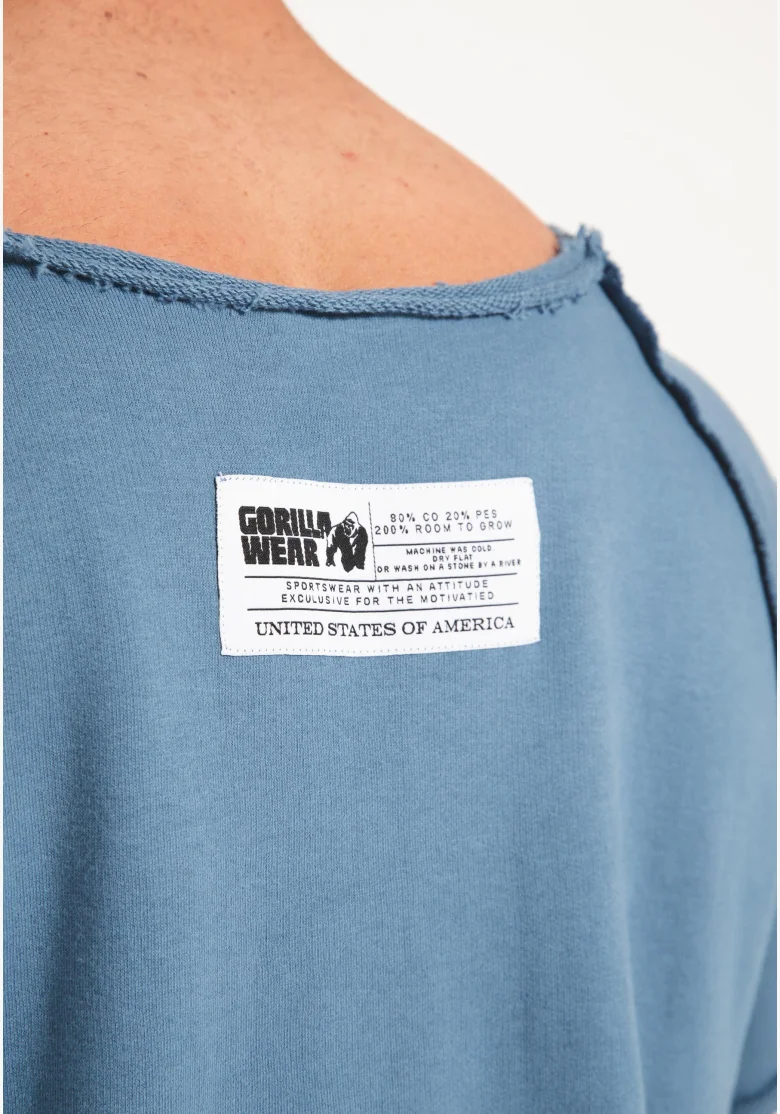 Gorilla wear Top da allenamento classico da uomo - blu
