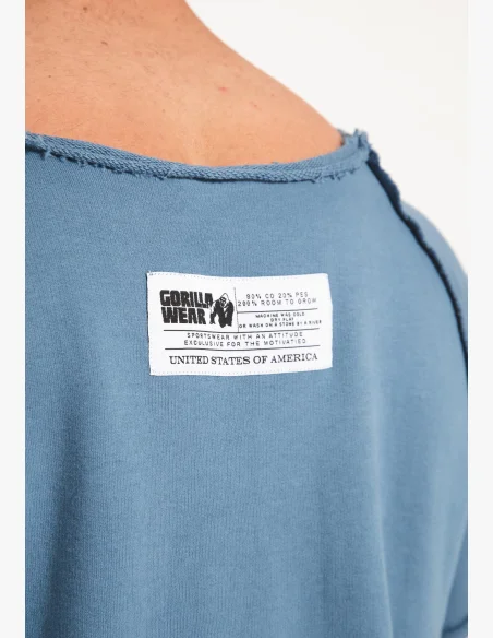 Gorilla wear Top da allenamento classico da uomo - blu