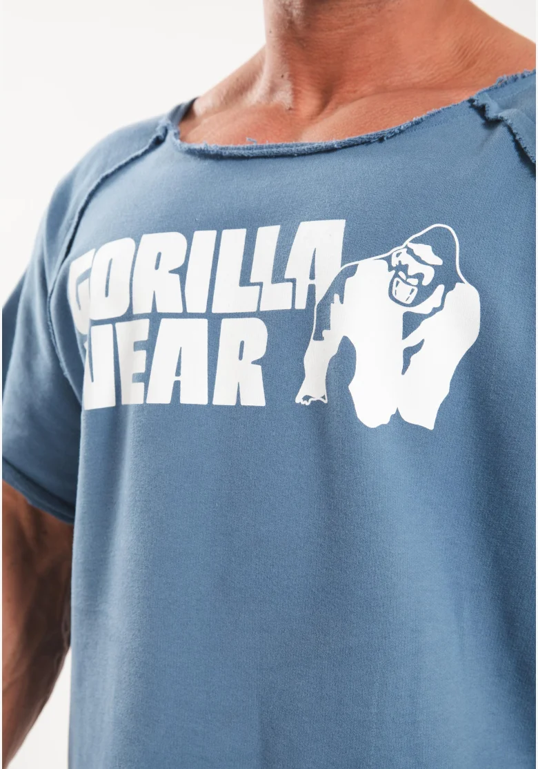 Gorilla wear Top da allenamento classico da uomo - blu