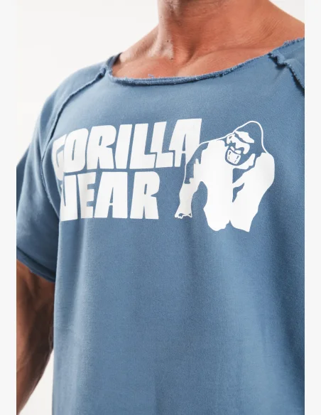 Gorilla wear Top da allenamento classico da uomo - blu