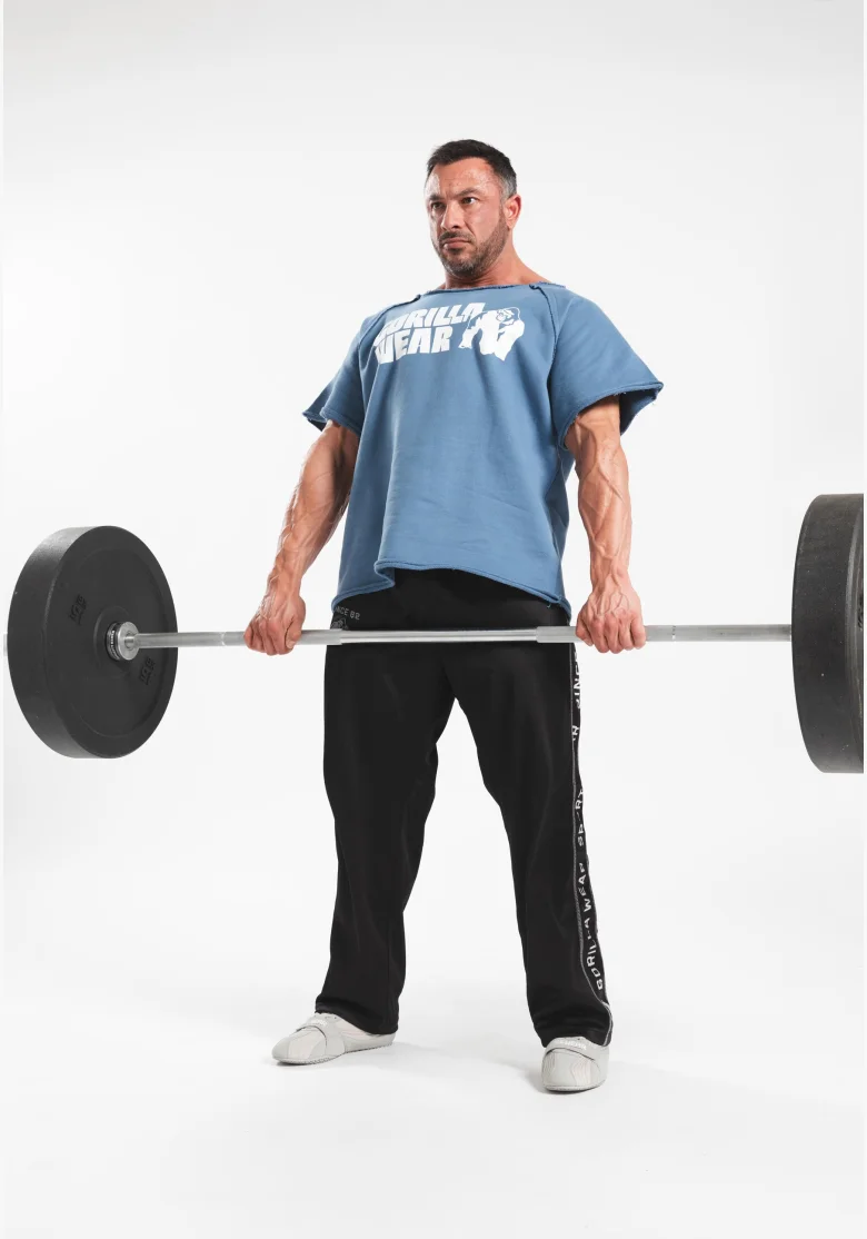 Gorilla wear Top da allenamento classico da uomo - blu