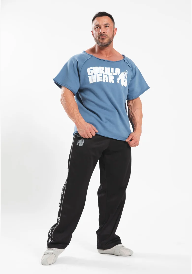 Gorilla wear Top da allenamento classico da uomo - blu