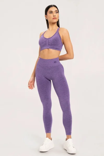Gym Glamour Leggings seamless push up dark plum • Nebshop.cz