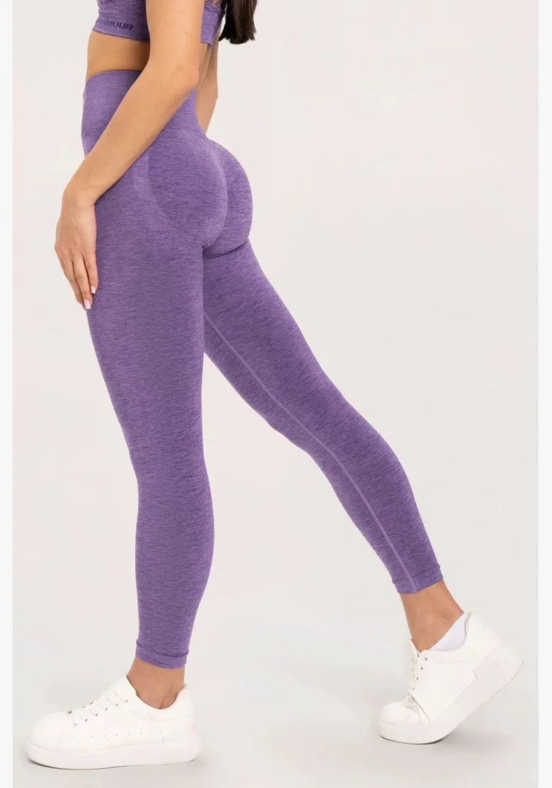Gym Glamour Leggings seamless push up dark plum • Nebshop.cz