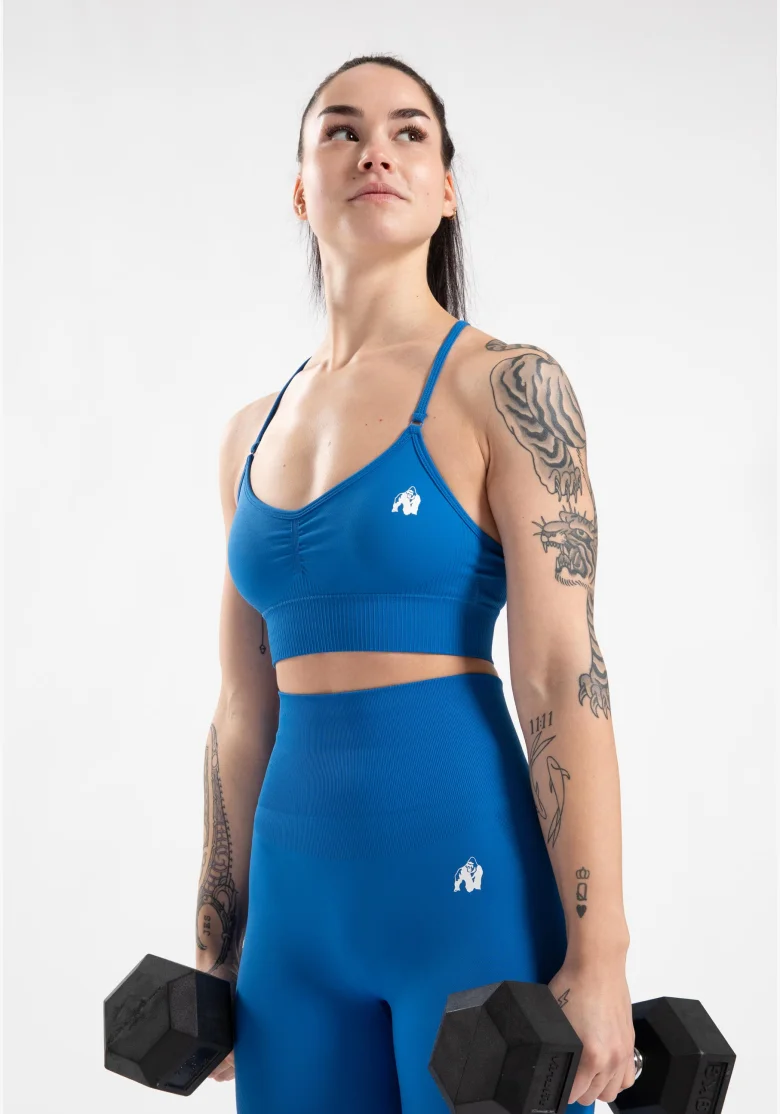 Gorilla Wear reggiseno sportivo da donna Olivia - blu