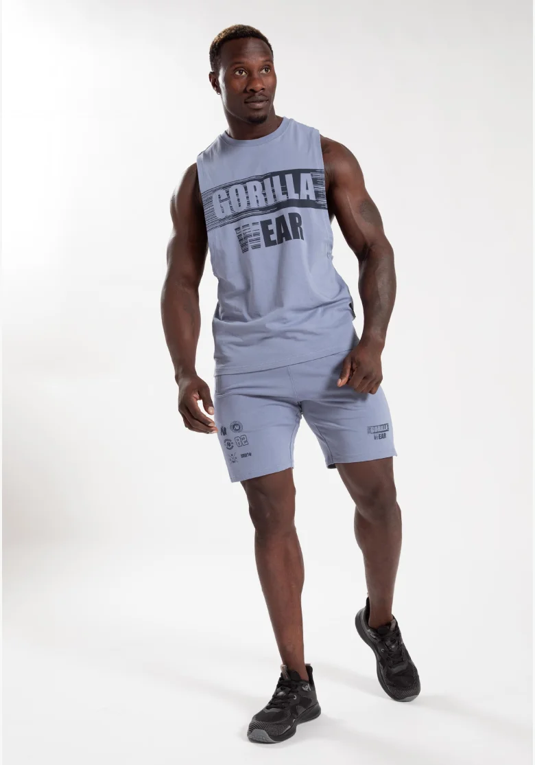 Gorilla Wear pantaloncini da uomo Lopez – viola e blu