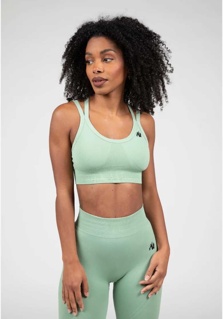 Gorilla Wear reggiseno senza cuciture da donna Whitney – verde