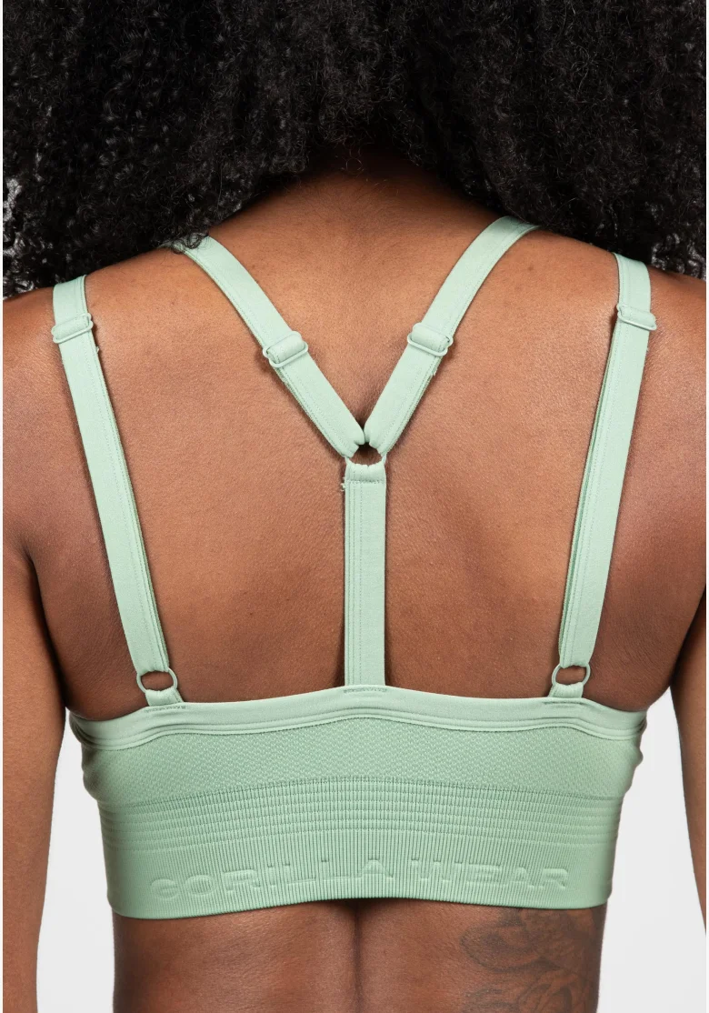 Gorilla Wear reggiseno senza cuciture da donna Whitney – verde
