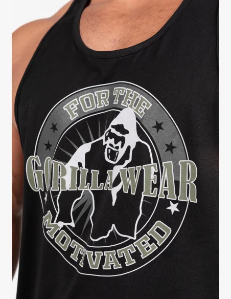 Gorilla Wear canotta da uomo Casper Stringer – nero / verde