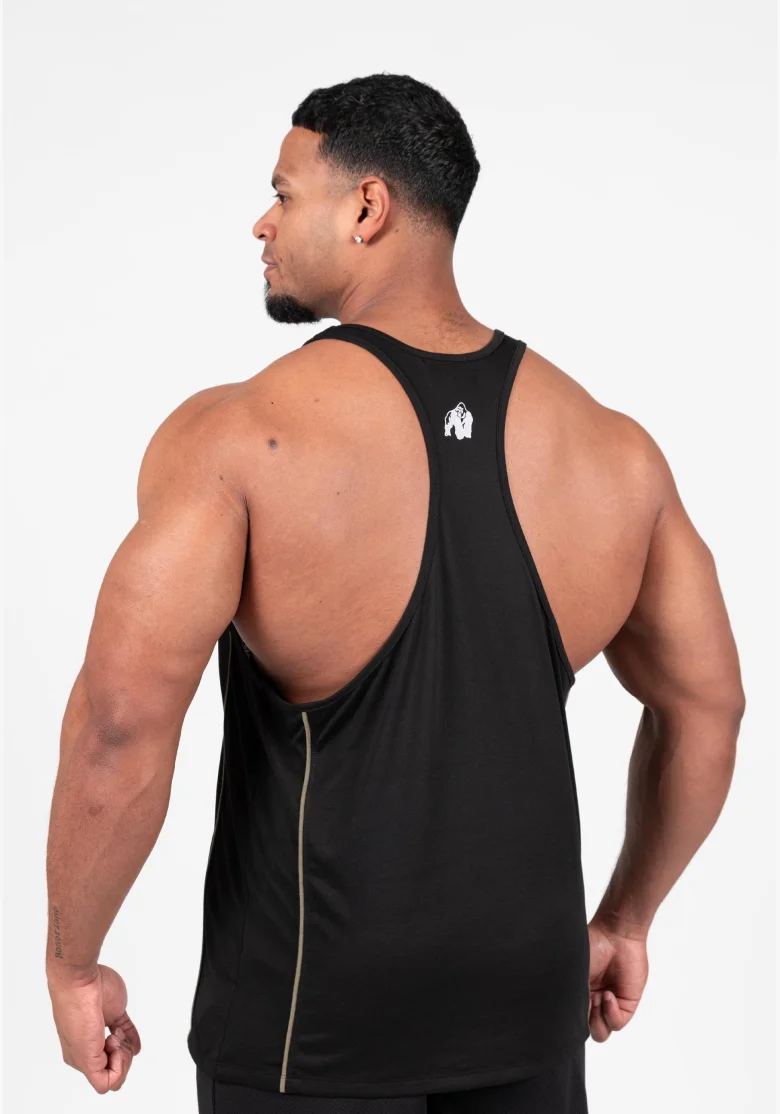 Gorilla Wear canotta da uomo Casper Stringer – nero / verde