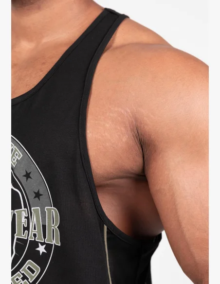 Gorilla Wear canotta da uomo Casper Stringer – nero / verde