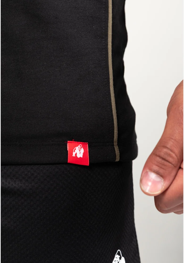 Gorilla Wear canotta da uomo Casper Stringer – nero / verde