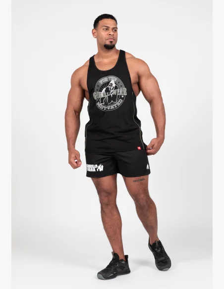 Gorilla Wear canotta da uomo Casper Stringer – nero / verde