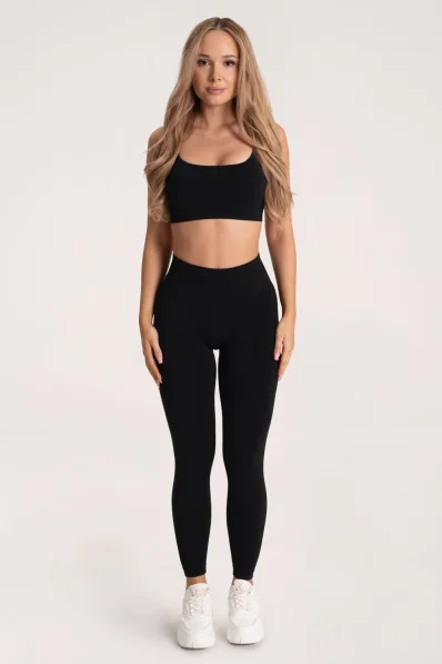 Gym Glamour Leggings Second Skin push up Nero