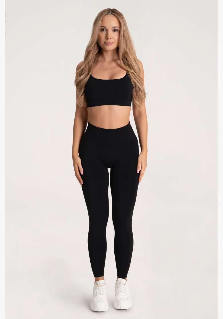 Gym Glamour Leggings Second Skin push up Nero