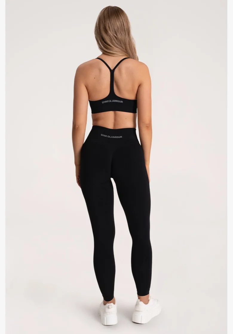 Gym Glamour Leggings Second Skin push up Nero