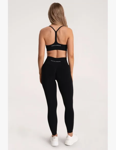 Gym Glamour Leggings Second Skin push up Nero