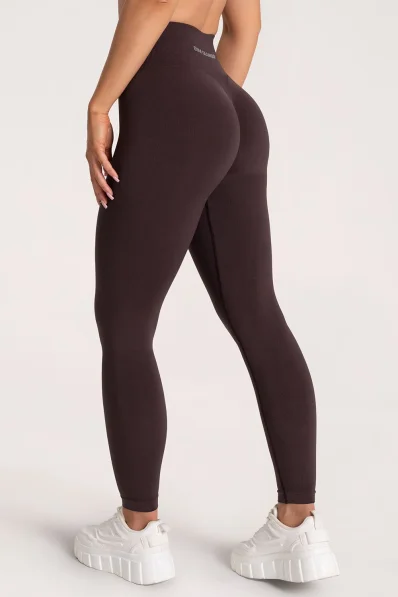 Leggings Gym Glamour Second Skin push up Cioccolato 2