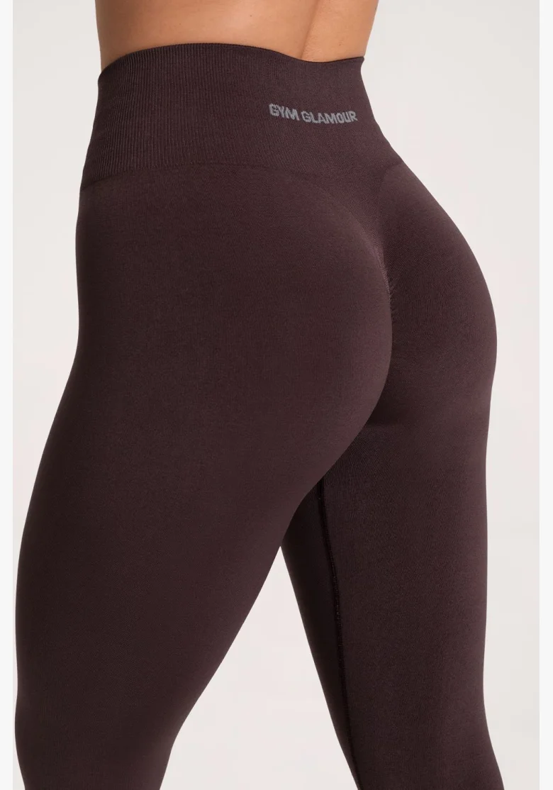 Leggings Gym Glamour Second Skin push up Cioccolato