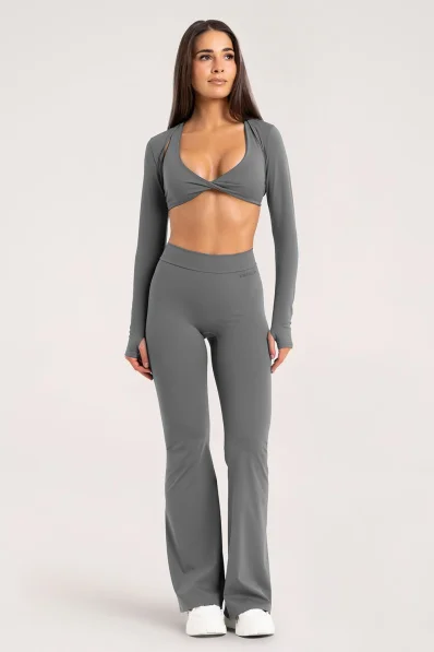 Leggings a zampa Gym Glamour Deep Glow Grey