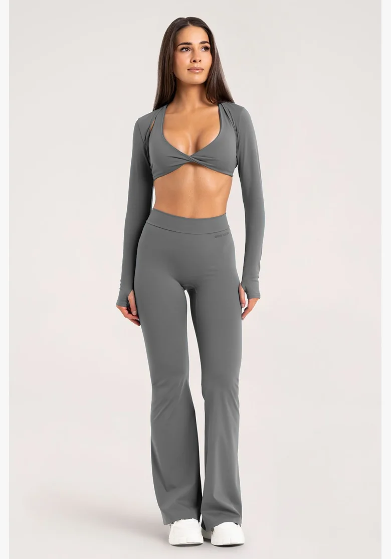 Leggings a zampa Gym Glamour Deep Glow Grey