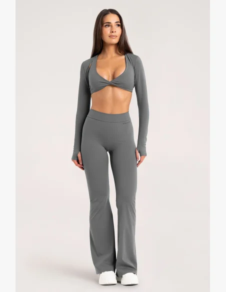 Leggings a zampa Gym Glamour Deep Glow Grey