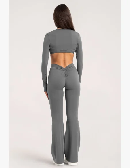 Leggings a zampa Gym Glamour Deep Glow Grey