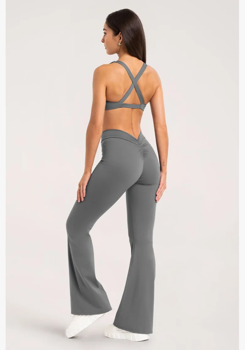 Leggings a zampa Gym Glamour Deep Glow Grey