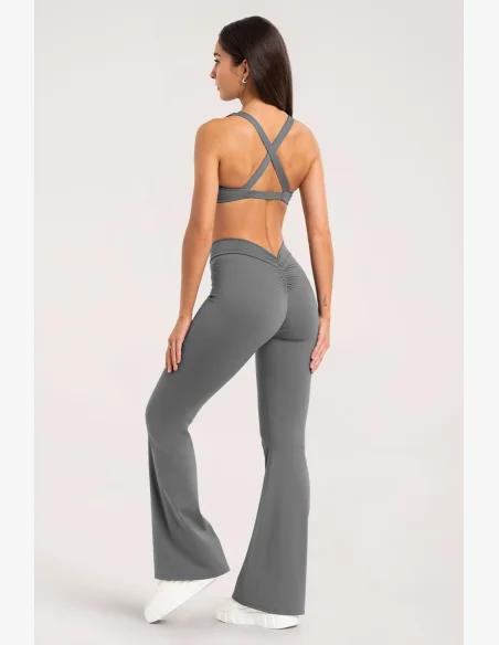Leggings a zampa Gym Glamour Deep Glow Grey