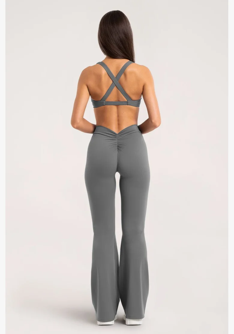 Leggings a zampa Gym Glamour Deep Glow Grey