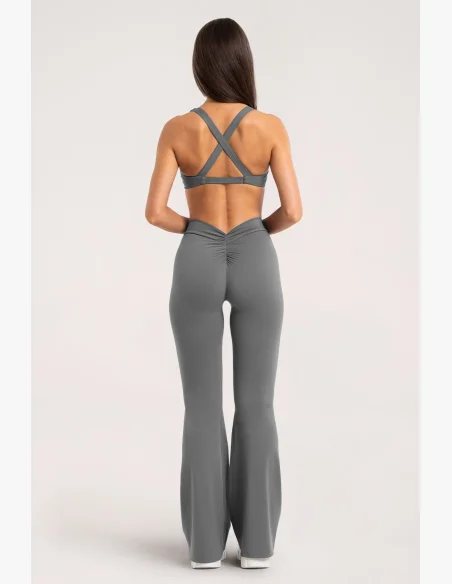 Leggings a zampa Gym Glamour Deep Glow Grey