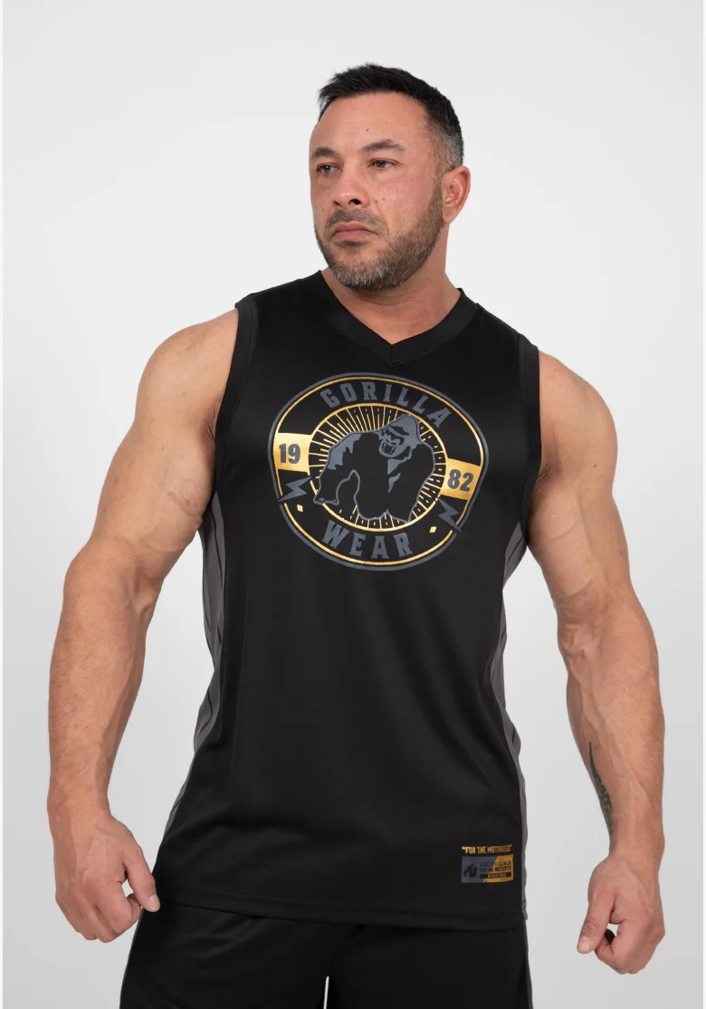 Gorilla Wear canotta da uomo Orlando Jersey – nero